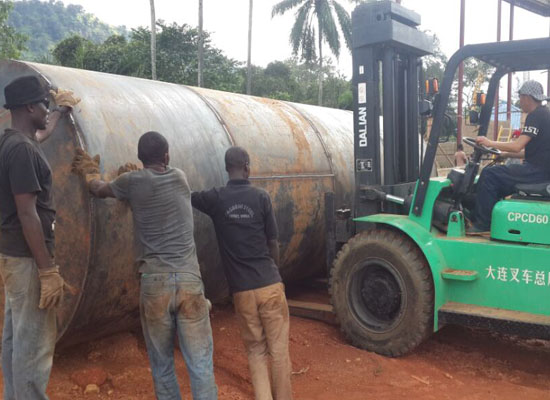 Nigeria Ondo client 60TPD palm kernel oil project start installing