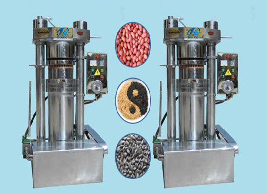 Hydraulic sesame oil pressing machine
