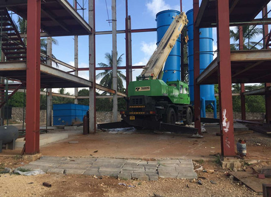 Kenya 100tpd dry process palm oil refining fractionation plant is installing