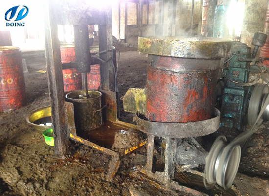 Traditional palm oil production in Kigoma Tanzania