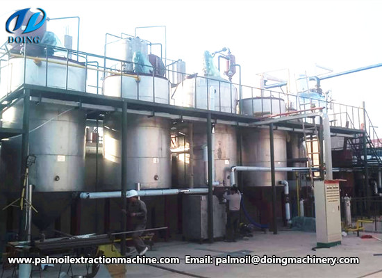 Palm oil refining technology