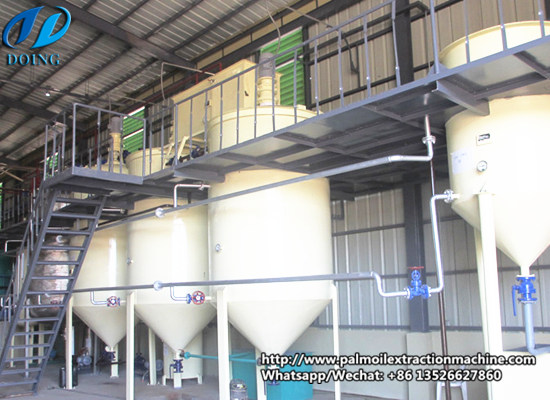 2tpd palm oil refining machine has been running successfully in Ghana