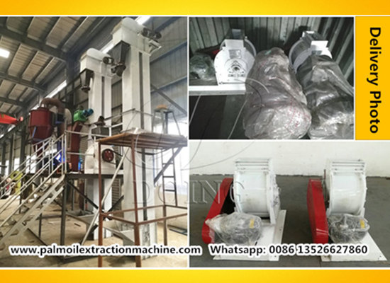 3tph palm kernel cracking and separating machine exported to Uganda