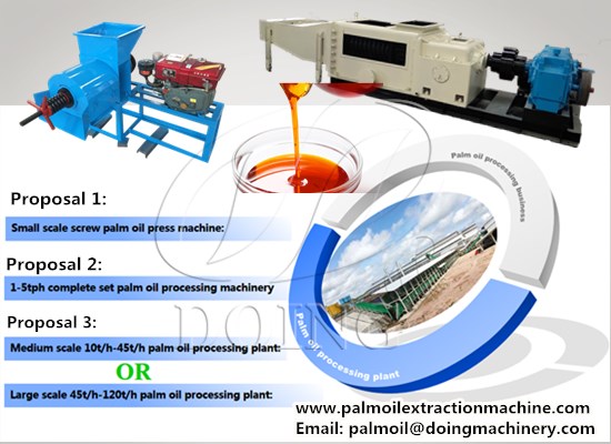 Feasibility proposal for setting up a palm oil processing plant in Nigeria