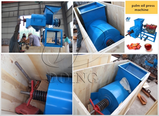 2 sets of small scale palm oil press machine will be shipped to Nigeria