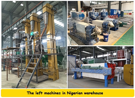 Nigerian warehouse has some palm oil machines is on sale with a quite favorable price