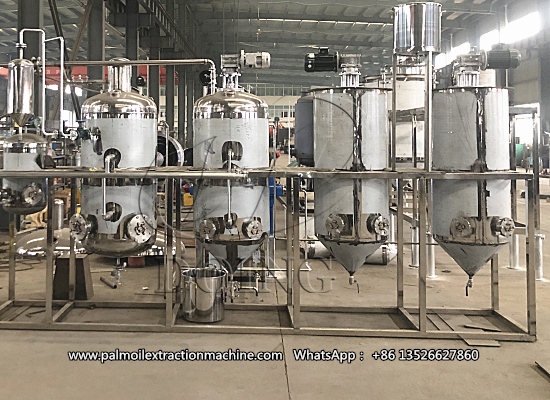 The 500kg/d electric heating cooking oil refining unit ordered by the Indian customer has finished the production