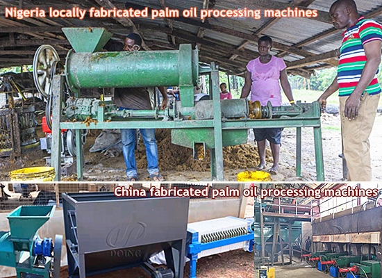 Locally fabricated palm oil processing machines for palm oil making in Nigeria VS. Modern palm oil processing machine