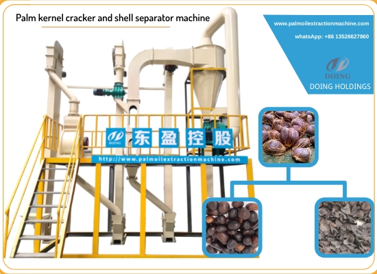 How the palm nut and palm kernel shell is separated?