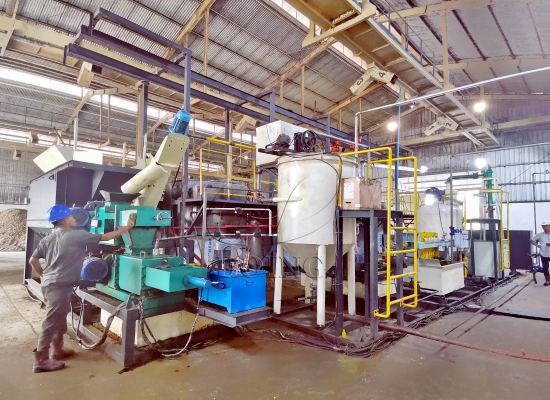 1tph small scale palm oil extraction plant project in Indonesia