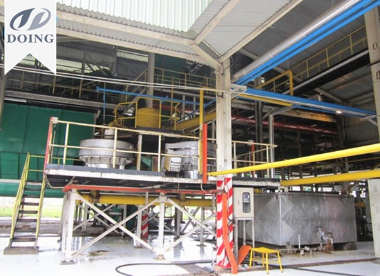 Crude palm oil processing plant