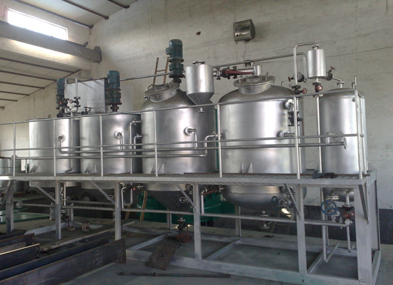 crude palm oil refining machine