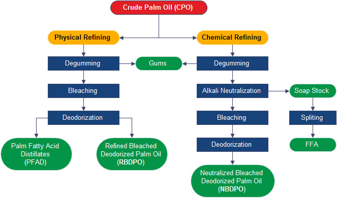 palm kernel oil refioning process